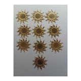 Şirin Lazer GÜNEŞ 10 ADET 4 CM GOLD AYNALI PLEKSİ DEKORATİF OBJE