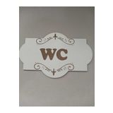 Şirin Lazer WC YAZISI TABELA AHŞAP MDF DEKOR