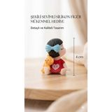 Şirin Sevimli Tasarım Mini Figürler - 4 cm Dekoratif Masaüstü Biblo Serisi