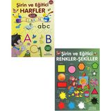 Şirin ve Eğitici Harfler - Renkler - Şekiller Set 2 Kitap