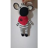 Şirin Zebra Amigurumi Organik Oyuncak