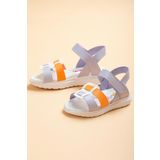 Şirinbebe Şiringenç Kare Baretli Lila Kız Bebek Çocuk Sandalet