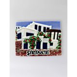Şirince Polyester Kabartmalı Magnet 7,5 X 5,5 Cm Dekoratif Hediyelik Buzdolabı Süsü (Kod:1582)