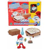 Şirinler Figür ve Oyun Seti Şirin Baba ve Sihir Laboratuvarı The Smurfs Figür Oyuncak Şirinler Scntoys - Mavi-Kırmızı