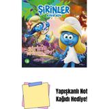 Şirinler ile Hikâyeli Boyama Kitabı - Şirine + Yapışkanlı Not Kağıdı