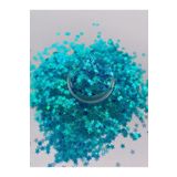 Sirius Hobi Epoksi Reçine Blue Green Stars Yıldız Tırnak Makyaj Chunky Glitter 8 gr Hologramlı Sim 2x4gr Kutulu