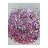 Sirius Hobi Epoksi Reçine Diamante Pink Tırnak Makyaj Chunky Glitter 8 gr Hologramlı Sim 2x4gr Kutulu