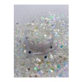 Sirius Hobi Epoksi Reçine Glow Moon Tırnak Makyaj Chunky Glitter 8 gr Hologramlı Sim 2x4gr Kutulu