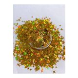 Sirius Hobi Epoksi Reçine Point Stars Gold Tırnak Makyaj Chunky Glitter 5 gr Hologramlı Sim 2x2,5gr Kutulu