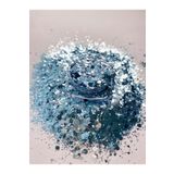 Sirius Hobi Epoksi Reçine Quartz Vista Tırnak Makyaj Chunky Glitter 8 gr Hologramlı Sim 2x4gr Kutulu