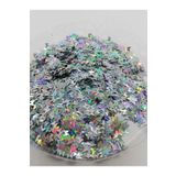 Sirius Hobi Epoksi Reçine Silver Kelebek Tırnak Makyaj Chunky Glitter 5 gr Hologramlı Sim 2x2,5gr Kutulu