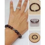 Sirius Serisi Dumanlı Kuvars Taşı 10mm Unisex Bileklik (52934)