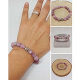 Sirius Serisi Madagaskar Pembe Kuvars Taşı 10mm Unisex Bileklik (52928)