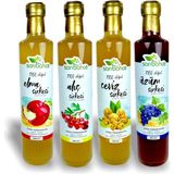 Sirke Ceviz+Elma+Üzüm+Alıç Sirkesi Doğal Fermente 4'lü - 500 ml