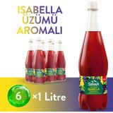 Sırma Isabella Üzümü Aromalı Doğal Maden Suyu 6x1 L