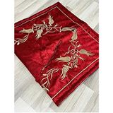 Sırma Işleme Seccade Tesbihli Gelin Damat Bohçası Hediyelik Çeyizlik - 70 x 120 cm - Kırmızı