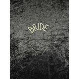 SırmalıHome 2 Parça Gold 'bride To Be' Yazılı Siyah Saten Kemer 'bride' Düz Taşlı Taç Seti Bekarlığa Veda - Altın - Gümüş - 0,5 x 9 cm