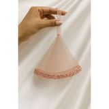 SırmalıHome Kına Geceleri Için Özel Nakışlı Pudra Boncuklu Gelin Halay Mendili Bride Nedime Kıne Gecesi Nişan - 0,5 x 9 cm