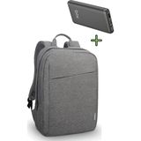 Sırt Çantası 15.6 Inç B210 Laptop Çantası, Dijital Göstergeli Hızlı Şarjlı Powerbank 22.5W Qc 3.0