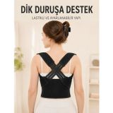 Sırt Destek Korsesi Dik Duruş Için Ayarlanabilir Lastikli Postür Bel Korsesi