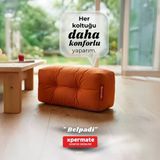 Sırt ve Bel Destek Yastığı Sandalye Koltuk Destek Minderi (Turuncu)