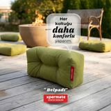 Sırt ve Bel Destek Yastığı Sandalye Koltuk Destek Minderi (Yeşil)