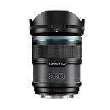 SIRUI Sniper 33 mm otomatik odaklama lensi, F1.2 geniş açılı APS-C kameralar lens lens lens lens A5 A6 A7 FX A9 ZV-E Serisi (E Mount, Siyah)