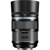 Sıruı Sniper 75 mm Aps-C Otomatik Odaklama Lensi, X-T4, X-T5, X-H1, X-H2/H2S, X-T3, X-T30, X-S10 Için F1.2 Telefoto Kamera Lensi (X Montaj, Siyah) - Çok Renkli