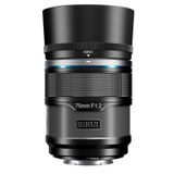SIRUI Sniper 75 mm APS-C Otomatik Odaklama Lensi, X-T4, X-T5, X-H1, X-H2/H2S, X-T3, X-T30, X-S10 için F1.2 Telefoto Kamera Lensi (X Montaj, Siyah)
