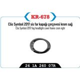 Sis Far Kapağı Çerçevesi Krom Sağ Renault Clio Symbol 2017