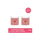 Sis Shine Cosmetic Karpuzlu Arındırıcı El, Ayak Ve Vücut Peelingi - Glow Melon Scrub - 2 Adet