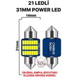 Sisa 31MM Sofit LED C5W Canbus Tavan Plaka Ampul 1 TAKIM Beyaz Renk 10 W Enerji Tasarruflu