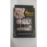 Sisa Cosmetics Taşlı Takma Tırnak - Siyah