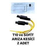 SİSA SENİSTESENAL 5W T10 ve SOFİT Park Plaka LED Ampul Arıza Lambası Engelleyici Canbus Dekoder Direnç