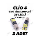 SİSA SENİSTESENAL Clio 4 Uyumlu Geri Vites Ampulü H21w Led Ampul Bay9s Led 2 Adet