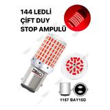 SİSA SENİSTESENAL P21/5w 144 LED Çift Duy 1157 BAY15D KIRMIZI Stop Ampulü