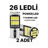 SİSA SENİSTESENAL T10 Led 26 Ledli W5w Canbus Metal Ultra Power Beyaz Park Plaka Tavan Ampulü