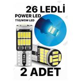 SİSA SENİSTESENAL T10 Led 26 Ledli W5w Canbus Metal Ultra Power Kristal Mavi Buz Mavi Park Plaka Tavan Ampulü
