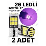 SİSA SENİSTESENAL T10 Led 26 Ledli W5w Canbus Metal Ultra Power Pembe Park Plaka Tavan Ampulü