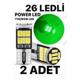 SİSA SENİSTESENAL T10 Led 26 Ledli W5w Canbus Metal Ultra Power Yeşil Park Plaka Tavan Ampulü