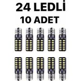 Sisa T10 LED Dipsiz 24 Ledli Metal Ultra Beyaz Park, Plaka, Tavan Ampulü