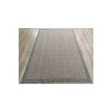 Sisal 9509 Bej Bordürlü Jüt Sisal Kilim, Bej, 80 x 150
