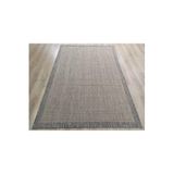 Sisal 9509 Bej Bordürlü Jüt Sisal Kilim, Bej, 80 x 300