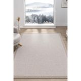 Sisal Prime Krem Bej İskandinav Yıkanabilir Bordürlü Halı Kilim Balkon Teras Koridor Halısı 1148 Krem Bej 100 x 200