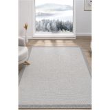 Sisal Prime Krem Gri İskandinav Yıkanabilir Bordürlü Halı Kilim Balkon Teras Koridor Halısı 1148 Krem Gri 100 x 200