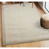 Sisal Serisi Beyaz Kaymaz Tabanlı Yıkanabilir Hasır Dokuma Halı 4601 | Sultan Halı 80 X 150