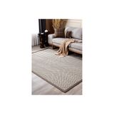 Sisalo Bordure Krem Kahve Sisal Halı, Kahve Bordür B3421D, 100X350