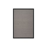 Sisalo Bordure Krem Siyah Sisal Halı, Siyah Bordür B3417E, 80X120