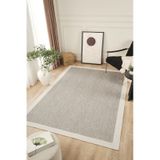 Sisalux 3087 Gri Beyaz Sisal Dokuma Jüt Kilim Hav Toz Vermez Halı Salon Mutfak Oturma Odası Halısı Gri - Beyaz