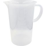 Şişe Dükkanı Plastik Kulplu Beher Kabartma Dereceli 2000ML - 1 Adet